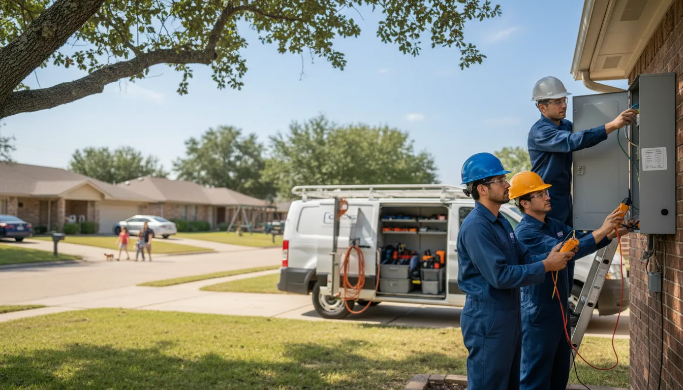 Certified electrician providing emergency electrical services in Sun, LA
